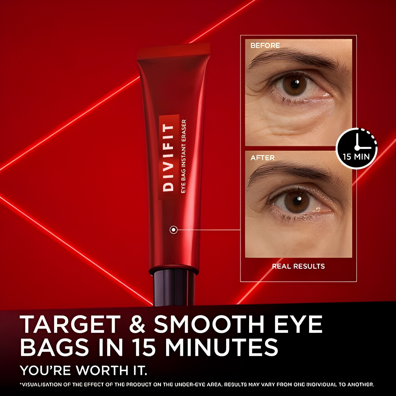 Eye Bag Quick Eraser, Tightens, Firms, & Blurs Wrinkles