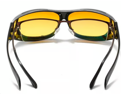 🔥Last Day 49% OFF - 😎Night Vision Driving Glasses Fit Over Glasses for Men Women