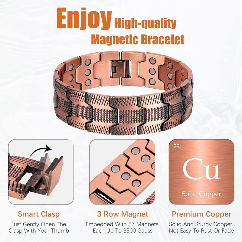 Copper magnetic bracelet——Relieve fatigue and promote blood circulation✨