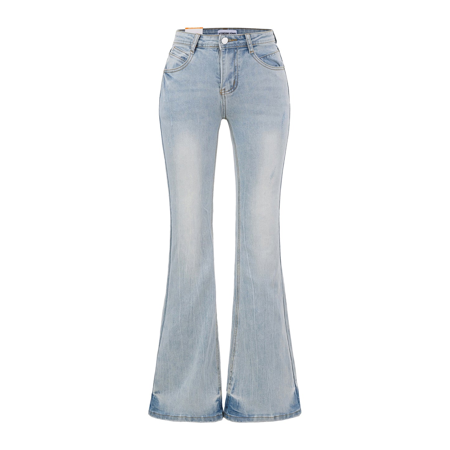 High waisted slim fit leg enhancing pants for children